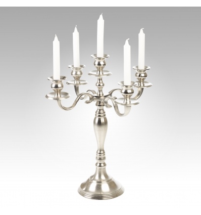 Candle Holder Aluminium 38cm [822413]