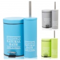 Elegance Natural Pedal Bin & Toilet Brush Set