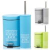 Elegance Natural Pedal Bin & Toilet Brush Set