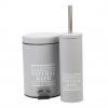 Elegance Natural Pedal Bin & Toilet Brush Set