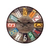 Wall Clock 38cm Glass Round [306852]