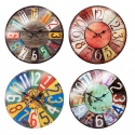 Shabby Chic 38cm Glass Wall Clock [306852]