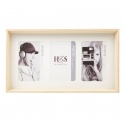 Inset Natural Wooden 3 Picture Photoframe [657299]