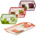 Melamine Serving Tray - Smoothie & Vegetables - [890382]