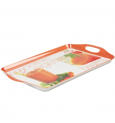 Melamine Serving Tray - Smoothie & Vegetables - [890382]