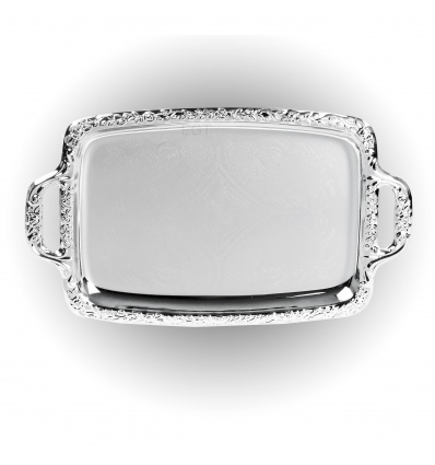 Silver Effect Mirror Polished Serving Tray [356889]
