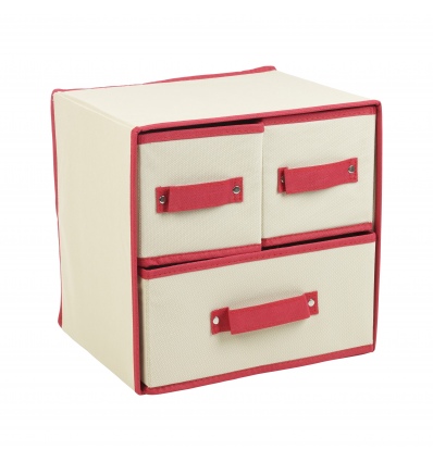 3 Drawer Fabric Storage Box [538709]