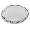 Silver Effect Mirror Polished Oval Serving Tray [290756]