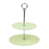 Polka Dot 2 Tier Glass Cake Stand [560285]