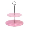 Polka Dot 2 Tier Glass Cake Stand [560285]