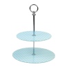 Polka Dot 2 Tier Glass Cake Stand [560285]