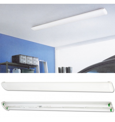 Slimline Incl Diffuser White 2x36W 230V [258022]