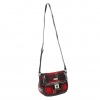 Kerr Fabric & PU Handbag w/Clasp