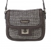 Kerr Fabric & PU Handbag w/Clasp