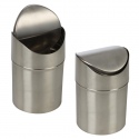 1.5L Brushed Stainless Steel Swing Lid Bin [910791]