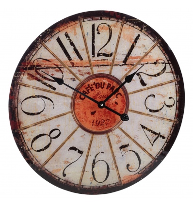 Wall Clock 57cm Glass Round [306890]