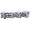 Set Of 4 Square Metal Tins [352005]