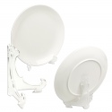Set of 2 Clear Plate Stands [807588]