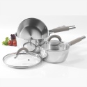 Salter Colour Collection Stainless Steel 3 Piece Pan Set [023268]