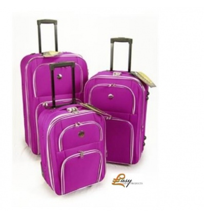 Set of 3 Vibrant Trolleys - Purple