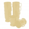 Katercup  12oz Beige Plastic Hot Cups