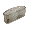 4 Pc Bathroom Rack Waterdrop Design