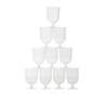 10 Nupik 175ml Wine Plastic Glasses