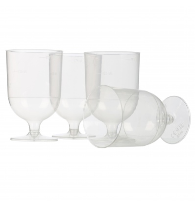 10 Nupik 175ml Wine Plastic Glasses