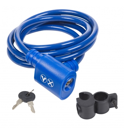 Bike Lock 180cm Blue With Logo VX