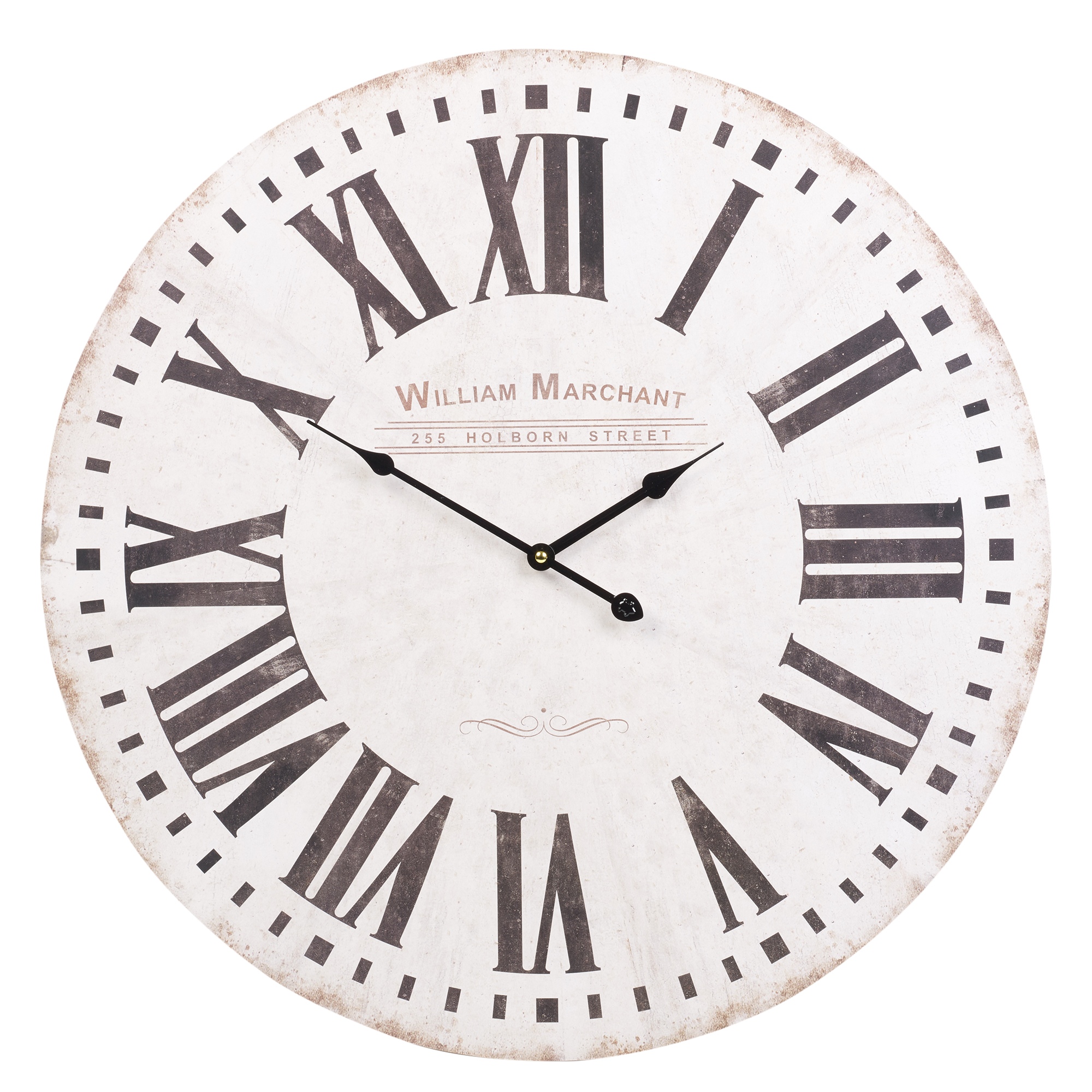 60cm extra large round wooden wall clock vintage retro antique