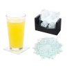 Glass Square Coaster 4pc Set [Art. 7252]