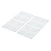 Glass Square Coaster 4pc Set [Art. 7252]