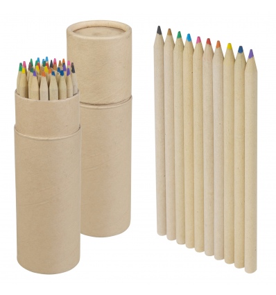 36 Coloured Pencils In Round Tub