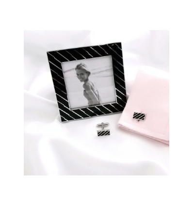 Photo Picture Frame & Matching Cufflinks