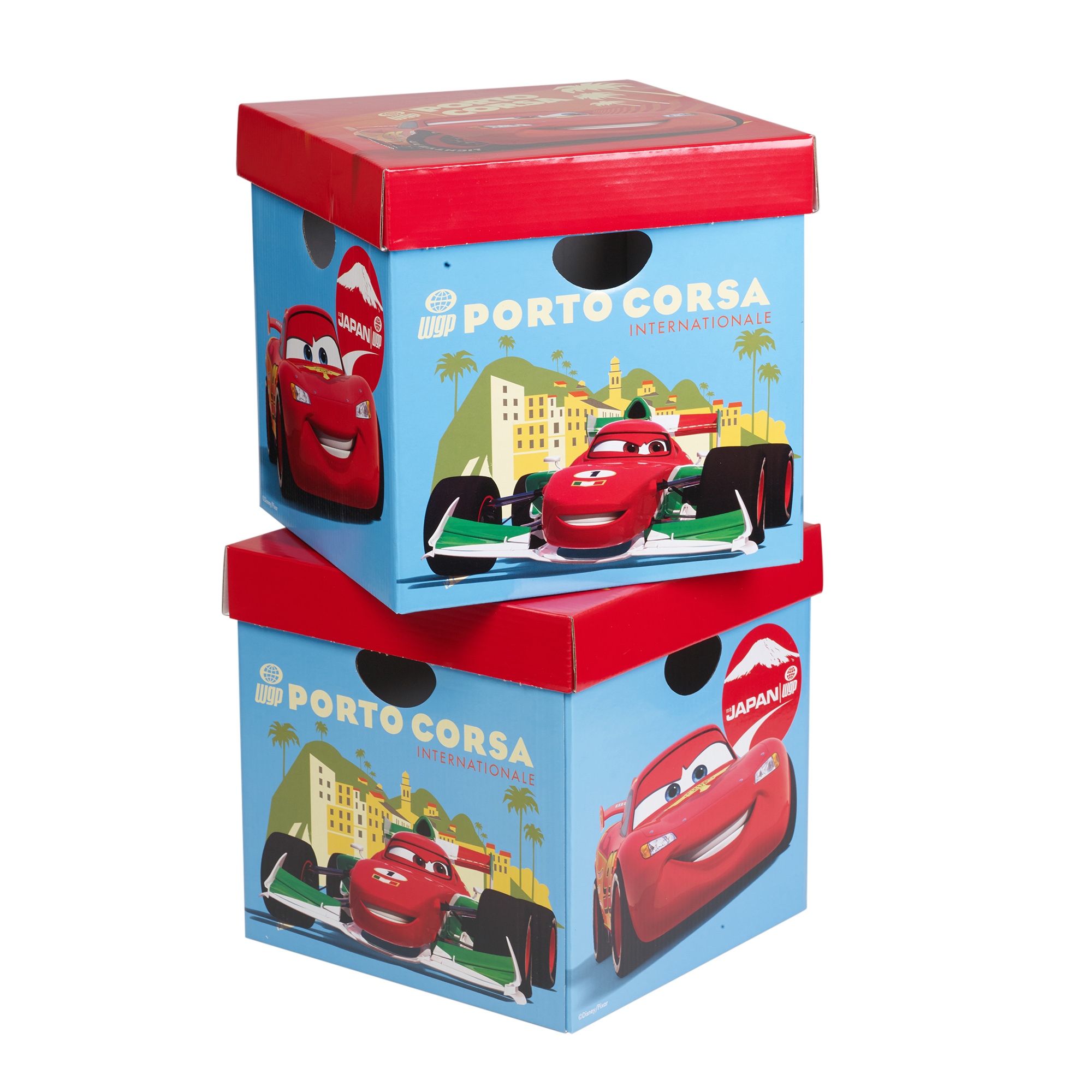 Disney Cars Cardboard Storage Boxes Toys Arts Playroom Box Chest