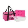 3 Piece Coolerbag Lunch Box Ice Pack 600D [858528]