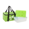 3 Piece Coolerbag Lunch Box Ice Pack 600D [858528]