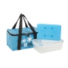 3 Piece Coolerbag Lunch Box Ice Pack 600D [858528]