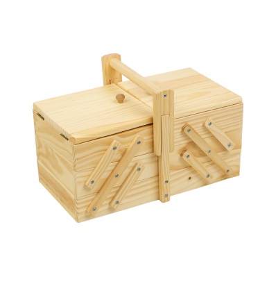 Cantilever Wooden Sewing Box [217876]