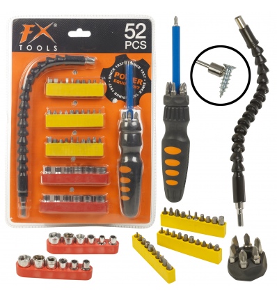 52pc Flexible Screwdriver & Bit Set [209093]