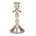 Brushed Aluminium Candlestick 18cm [822239][822246]