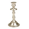 Brushed Aluminium Candlestick 18cm [822239]