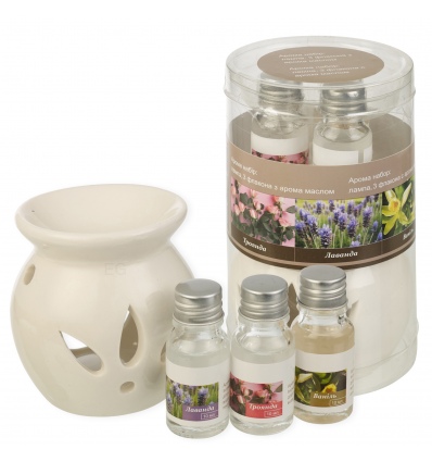 Ceramic Oil Burner & 3 Scents [490087]