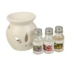 Ceramic Oil Burner & 3 Scents [490087]