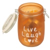 Clamp Lid Glass Storage Jar With Scented Tea Lights [946942]