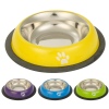 Dog Feeding Bowl Paw Print Design [693007]