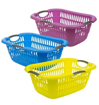 Plastic Laundry Basket [129048]