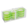 Set of 3 Scented Candles in Neon Glass Jar [585295]