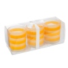 Set of 3 Scented Candles in Neon Glass Jar [585295]