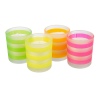 Set of 3 Scented Candles in Neon Glass Jar [585295]